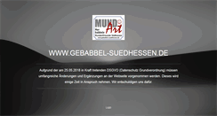 Desktop Screenshot of gebabbel-suedhessen.de